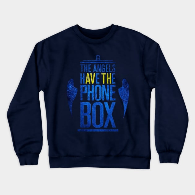 Angels have phone box Crewneck Sweatshirt by Rikux